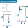 Trapeze Bar Hospital Bed Rails Assist Bars for Seniors Elderly Stand Trapeeze Home Floor Bars Pull Up Ladder Handicap Mobility Medline Patient Helper Accessories - Image 5