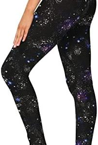 GAYHAY High Waisted Leggings for Women - Soft Opaque Slim Tummy Control Printed Pants for Running Cycling Yoga