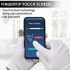 Sibba 2 Pairs Touch Screen Moisturizing Gloves White Cotton Moisturizing Gloves Overnight Bedtime Heal Eczema Sleeping Lotion Hand Spa Treatment Gloves Repair Rough Cracked Dry Chapped Hands Skin - Image 4