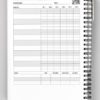 Fitness Logbook Softcover - Undated Workout Journal - 6 x 8 inches - Thick Paper, Durable Laminated Cover, Round Corners, Sturdy Binding - Stylish, Minimalistic and Easy-to-Use Gym Log Book - Image 3