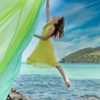 FLYINGVIVI Aerial Yoga Hammock Aerial Silk Fabric Yoga Swing for Antigravity Yoga Inversion Adult Kids Arial Door Yoga Swing Include Daisy Chain,Carabiner - Image 4