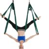 Aerial Yoga Swing Set Trapeze Yoga Hammock Kit Ultra Strong Antigravity Yoga Flying Sling Inversion Swing Tools with Extension Straps and Elastic Band for Air Yoga Inversion Fitness - Image 7