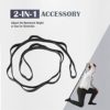ZELUS Inversion Exercises Include 3 Extensions Straps and Ceiling Mounting Kit, Aerial Yoga Swing Sling Strong Yoga Hammock Kit Set (Black) - Image 4