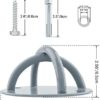 SUNMALL 2pcs Battle Rope Anchor Wall Mount for Suspension Straps, Yoga Swing Ceiling Mount Brackets for Gymnastic Rings,Olympic Rings,Hammock,Resistance Band, X-Mount Ceiling Hooks - Image 4