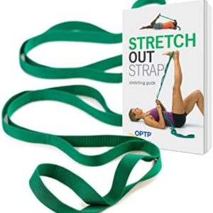 The Original Stretch Out Strap with Exercise Book – Made in the USA by OPTP – Top Choice of Physical Therapists & Athletic Trainers