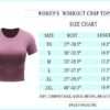 CADMUS Workout Crop Tops Women Racerback Dry Fit Athletic Shirts Short Sleeve 3 Piecese - Image 3