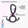 F.Life Aerial Silks Kit 11 Yards for Home Acrobtic Dance Low to Medium Stretch Silky Include Spinner harwdware - Image 5