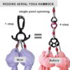 F.Life Aerial Silks Kit 11 Yards for Home Acrobtic Dance Low to Medium Stretch Silky Include Spinner harwdware - Image 4