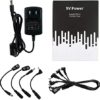 MIMIDI Guitar Pedal Power Supply, 9V Pedal Power Supply Adapter DC 1A (1000mA) with 5 Way Daisy Chain Cord for Guitar Pedals (5 Way) - Image 2