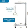 Trapeze Bar Hospital Bed Rails Assist Bars for Seniors Elderly Stand Trapeeze Home Floor Bars Pull Up Ladder Handicap Mobility Medline Patient Helper Accessories - Image 6