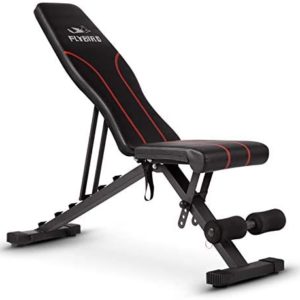 FLYBIRD Adjustable Bench,Utility Weight Bench for Full Body Workout- Multi-Purpose Foldable incline/decline Bench (Black)