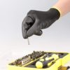 COOLJOB 12 Pairs Polyurethane (PU) Coated Working Gloves, Thin Safety Work Gloves with Grip, Bulk Pack, Black, Small S - Image 3