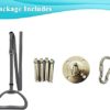 Trapeze Bar Swing for Bed Trapeze Stand Hospital Bed Trapeze for Elderly Mobility Swing Set Adult Rings Lift Transfer Pull Up Bar Bed Helper Indoor Ceiling Mounted Triangle Handle - Image 7