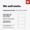 We Sell Mats 4 ft x 10 ft x 2 in Personal Fitness & Exercise Mat, Lightweight and Folds for Carrying - Image 2