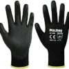 Ultra-Thin PU Coated Work Gloves-12 Pairs,Excellent Grip,Nylon Shell Black Polyurethane Coated Safety Work Gloves, Knit Wrist Cuff,Ideal for Light Duty Work. (Large) - Image 2