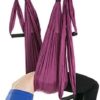 Aerial Yoga Hammock 6 Handle Set - Antigravity Yoga, Inversion Exercises, Improved Flexibility & Core Strength (Dark Purple) - Image 7