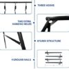 IKARE Heavy Duty Metal Swing Frame, Extra Large Swing Stand for Kids and Adults, Supports up to 440 LBS, Fits for Most Swings, Great for Indoor and Outdoor Activities, Garden, Backyard, Playground - Image 4