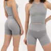 ODODOS Women's Crop 3-Pack Washed Seamless Rib-Knit Camisole Crop Tank Top - Image 4