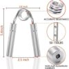 Grip Strength Trainer,Hand Grip Exerciser Strengthener Adjustable Resistance 50-150 LBS Hand Gripper, Metal Grip Strength Trainer, Hand Grip Finger Strengthener, Wrist & Forearm Workout Equipment(1 Pack) - Image 2