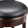 Ball & Cast Swivel Counter Height Barstool 24 Inch Seat Height Cappuccino Set of 2 - Image 6