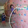 Atomik Rock Climbing Holds Bolt-On Hula Hoop Holder in Blue for Vertical Obstacle Courses - Image 4