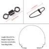 20Pcs Fishing Leaders with Swivels - Steel Leader Fishing line, Wire Leaders for Fishing Saltwater & Freshwater, Fishing Tackle Accessories - Image 3