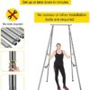 Happybuy Yoga Sling Inversion, 9.6 FT Height Inversion Yoga Swing Stand, Max Capacity 551 LBS Aerial Yoga Frame with 39.4 FT Yoga Swing Inversion Sling Body Bundle Safety Belts - Image 5