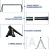 IKARE Heavy Duty Metal Swing Frame, Extra Large Swing Stand for Kids and Adults, Supports up to 440 LBS, Fits for Most Swings, Great for Indoor and Outdoor Activities, Garden, Backyard, Playground - Image 3