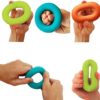 Grip Strength Trainer,Hand Grip Strengthener ,Forearm Grip Workout - Grip Trainer Silicone Rings for Rock Climbing, Athletes & Stress Relief & Rehabilitation, 3 Resistance Levels(3 PCS) - Image 4