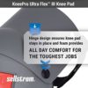 Sellstrom KneePro Knee Pads - Ultra Flex III - Heavy Duty Protection and Comfort for Construction, Gardening, Army, Flooring Work - Grey and Orange - Image 2