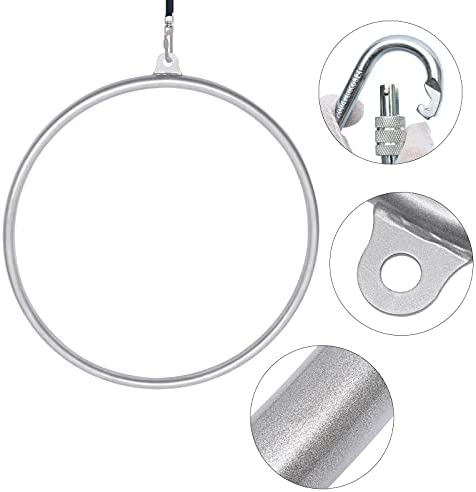 Lyra Hoop 770 Lbs Strength Tested Aerial Hoop Single Point Circus Aerial Equipment Yoga Hoop Aerial Dancing Circus Ring Set - Image 3