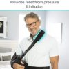 Vive Shoulder Abduction Sling - Immobilizer for Injury Support - Pain Relief Arm Pillow for Rotator Cuff, Sublexion, Surgery, Dislocated, Broken Arm - Brace Includes Pocket Strap, Stress Ball, Wedge - Image 8