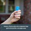 SABRE Practice Spray with Flip Top, Inert Water-Based Formula, 10-Foot (3-Meter) Range, Helps to Build Confidence, Muscle Memory and Familiarity, Ergonomic Finger Grip, Key Ring, Blue - Image 5