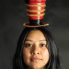 Mini Ringmaster Ringleader Small Top Hat Headband - Lion Tamer Headpiece - Toy Soldier Costume Accessories, Red/Black/Gold, One Size - Image 2