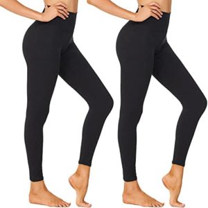 NexiEpoch Buttery Soft Leggings for Women - High Waisted Capri Tummy Control Yoga Pants for Workout, Running Reg & Plus Size