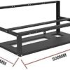 WOOCHOO Mining Rig Frame - 6/8 GPU Steel Open Air Miner Computer Case for Crypto Coin Currency Bit ETH ETC ZEC Accessories Tools，（Fans & is not Included） black 53.4 x 29 4.4 cm - Image 8