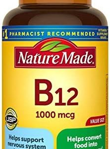 Nature Made Vitamin B12 1000 mcg, Dietary Supplement for Energy Metabolism Support, 150 Softgels, 150 Day Supply