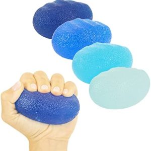 Vive Hand Squeeze Balls - Squishy Exercise Eggs Hand Therapy, Stress Relief, Arthritis & Grip Strength Therapy - Strength Trainer Equipment for Finger, Wrist, Carpal Tunnel - Squeezing Egg Trainer