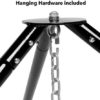 HearthSong Family HugglePod Hangout Stand for Hanging Chairs and Play Tents, Includes Hanging Hardware, 8¾'L x 8¾'W x 8'H, Holds Up to 500 Lbs. - Image 4