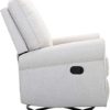 Amazon Brand – Ravenna Home Swivel Glider Recliner Chair, 35"W, Cream - Image 4