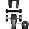 ABUSA Heavy Duty Black Swing Hangers Screws Bolts Included Over 5000 lb Capacity Playground Porch Yoga Seat Trapeze Wooden Sets Indoor Outdoor 2 Pack - Image 2