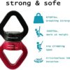 HISSEN MILE Swing Swivel,30KN 360°Safety Rotational Device Hanging Accessory for Aerial Silks Dance,Children's Swing,Hanging Hammock - Image 4
