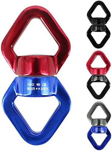 Rope Swivel, 30KN Rotational Device Rope Swivel for Aerial Silks Dance Swing Hammock Climbing Blue Grey A - Image 2