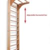 CleverWood Wooden Swedish Ladder, Stall Bars Set for Physical Therapy & Gymnastics - Image 4
