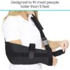 Vive Shoulder Abduction Sling - Immobilizer for Injury Support - Pain Relief Arm Pillow for Rotator Cuff, Sublexion, Surgery, Dislocated, Broken Arm - Brace Includes Pocket Strap, Stress Ball, Wedge - Image 5
