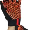 SAFE HANDLER Super Grip Gloves | Textured Grip Palm, Non-Slip Texture, Hook & Loop Wrist Strap, BLACK/ORANGE, S/M, 1 pair (2 gloves) - Image 5