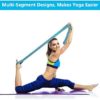 DEHUB Stretch Strap, Elastic Yoga Stretching Strap, Multi-Loop for Physical Therapy, Pilates, Yoga, Dance & Gymnastics Exercise and Flexible Pilates Stretch Band - Image 4