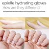 Epielle Hydrating Hand Masks (Gloves 6pk) for Dry Hands Spa Masks Hand Cream & Lotion | Shea butter + Jojoba Oil + Vitamin E | Intensive Treatment for Baby Soft Hands and Nails | Gift set for women, Spa Gift for women - Image 3
