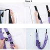 HUAXIAO Waist Back Leg Stretch Strap at Door Hanging, Leg Stretch Strap Assist Trainer for Stretching Back Bend Split Inversion Strap Gravity Yoga for Fitness Door Flexibility Trainer Beginner Gym - Image 5