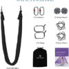 aum active Aerial Yoga Hammock 5.5 Yards - Durable Aerial Silk with Extension Straps, Carabiners, Ceiling Mounts, and Pose Guide - Ariel Silks for Home, Complete Yoga Hammock Kit for All Levels - Image 2